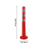 Trafik afgrænset, 6 pcs Posts Channelizer Cone, Delineator Post