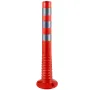 Traffic Delineator, 6 PCS Posts Channelizer Cone, Delineator Post Kit 30” in Height, PU Traffic Post, Orange Safety Cones, Porta