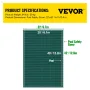 Pool Safety Cover Fits 6.09 x 12.19 m Rectangle Inground Pools, Safety Pool Cover with Drainage Holes, Mesh Solid Pool Cover for