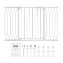 Baby Gate, 29.5"-53" Extra Wide, 30" High, Dog Gate for Stairs Doorways and House, Easy Step Walk Thru Auto Close Child Gate