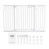 Baby Gate, 29.5"-53" Extra Wide, 30" High, Dog Gate for Stairs Doorways and House, Easy Step Walk Thru Auto Close Child Gate