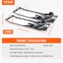 Concrete Knee Boards Stainless Steel, 28'' x 8'' Concrete Sliders, 2 Pairs Concrete Knee Pads Moving Sliders, with Knee Pads & B
