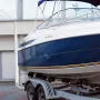 Boat Trailer Guide-on, 60\", 2PCS Steel Trailer Post Guide ons, with White PVC Tube Covers, Complete Mounting Accessories Includ