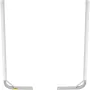 Boat Trailer Guide-on, 60\", 2PCS Steel Trailer Post Guide ons, with White PVC Tube Covers, Complete Mounting Accessories Includ