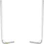 Boat Trailer Guide-on, 60\", 2PCS Steel Trailer Post Guide ons, with White PVC Tube Covers, Complete Mounting Accessories Includ