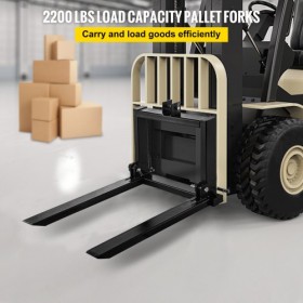 3 Point Hitch Pallet Fork 2000lbs, Fork Attachment for Category 1 Tractor, 25.5''x22''x41'', Steel Tractor Heavy Equipment