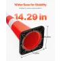 6Pack 36\" Traffic Cones, Safety Road Parking Cone with Black Weighted Base, PVC Orange Traffic Safety Cones, Hazard Cones Refle