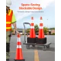 6Pack 36 "Trafikkegler, sikkerhedskonde med sikkerhedsvej med
