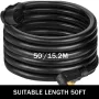 15m 8AWG/4C RV Extension Cord Trailer Truck Motorhome Camper Power