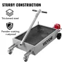 Oil Drain Pan 15 Gallon Oil Drain Tank, 57L Low Profile Oil Drain Pan, Large Capacity Oil Change Pan, Foldable Hand, with Pump, 