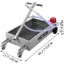 Oil Drain Pan 15 Gallon Oil Drain Tank, 57L Low Profile Oil Drain Pan, Large Capacity Oil Change Pan, Foldable Hand, with Pump, 