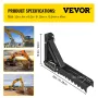 welding of thumb accessories for backhoe excavator 32"