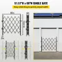 Enkelt foldesikkerhedsport, 48 "H x 66" W Folding Door Gate