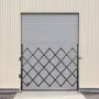 Single Folding Security Gate, 170 × 124 cm(W × H)Folding Door Gate, Steel Accordion Security Gate, Flexible Expanding Security G