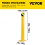 Sikkerhedsstyrke 48 "X4.5" Sikkerhedsbarriere Bollard 4-1/2 "OD