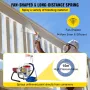 Pro Airless Wall Paint Sprayer 1800W Electric Sprayer Gun Kit, 22Mpa Adjustable Spray Pressure with 15M Pipe for Wall & Ceiling/