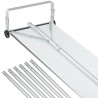 Snow Raof Rake, 30ft REACH ALUMINIUM ROOF SHABLE MED SLIDE KLUD, Premium 19 "Blade Snow Fjernelsesværktøj, sikkert på tag med