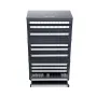 Drill Bit Dispenser Cabinet, 3 stykker tre-skuffe til 1/16 "til