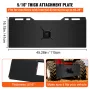  1/4\" Thick Plate 3/8\"" Top Bar Thic Quick Tach Attachment Mount Plate Skid Steer Bobcat"