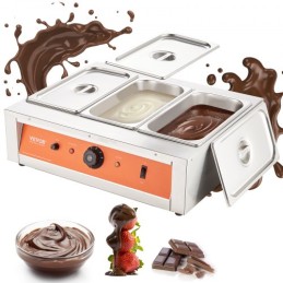 Chocolate Tempering Machine Chocolate Melting Pot 26.5 Lbs 3 Tanks