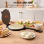 Tortilla Press, 10 Inch Tortilla and Roti Maker, Cast Iron Heavy Duty Tortilladora Press, Pre-Seasoned Pataconera Maker with 100