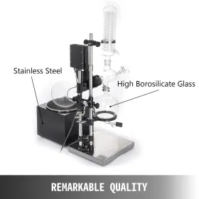 5L Rotary Evaporator RotoVap - 180 Lab Rotary Evaporator RE-501 Heating Water Bath for Efficient Removal of Solvents