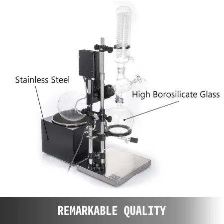RE-501 5L Rotary Evaporator RotoVap Lab Vacuum Evaporation Apparatus Heating Water Bath for Efficient Removal of Solvents