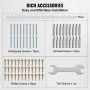 152.4x152.4 Post Base 4 Pcs, Inner Size 142x142 Post Base Brackets, Heavy Duty Powder-Coated Post Anchor Matte Black Wood Post B