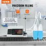 Liquid Filling Machine, 30-4000ml Filling Capacity, Automatic Bottle Filler Machine Bottling Machine Digital Control for Milk, W