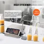 Liquid Filling Machine, 30-4000ml Filling Capacity, Automatic Bottle Filler Machine Bottling Machine Digital Control for Milk, W