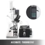 RE-501 5L Rotary Evaporator RotoVap Lab Vacuum Evaporation Apparatus Heating Water Bath for Efficient Removal of Solvents
