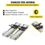 Concrete Knee Boards 30'' x 8'' Slider Knee Boards, Kneeler Board Stainless Steel Kneeboards, Concrete Sliders Pair Moving Slide