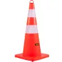 Sikkerhedskegler, 6 x 28 "trafikkegler, PVC orange