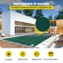 Rectangular Safety Mesh Swimming Pool Cover 4.27 x 7.92 m Green Winter Outdoor