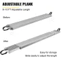 Aluminum Work Plank, 8-13ft Telescoping Plank, 440lbs Capacity Aluminum Extension Plank, 12.5 inch Width, Aluminum Scaffolding P