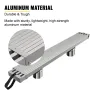 Aluminum Work Plank, 8-13ft Telescoping Plank, 440lbs Capacity Aluminum Extension Plank, 12.5 inch Width, Aluminum Scaffolding P