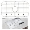 Sink Protector Grid, 26 "X14" Rustfrit stål synke rist, centreret dræn synke riste med R90 hjørne radius, stor vask bund