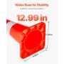Safety Cones, 12 x 28\" Traffic Cones, PVC Orange Construction Cones, 2 Reflective Collars Traffic Cones with Weighted Base and 
