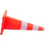 Safety Cones, 12 x 28\" Traffic Cones, PVC Orange Construction Cones, 2 Reflective Collars Traffic Cones with Weighted Base and 