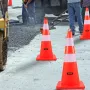 Safety Cones, 10PCS 28\" Traffic Cones, PVC Orange Construction Cones, 2 Reflective Collars Traffic Cones with Weighted Base and