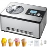 2 Quart Automatic Ice Cream Machine Electric Yogurt Gelato Make Silver