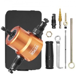 Dobbelt hovedplade Nibbler Metal Cutter Power Drill Attaching Cutting Tool