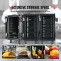 Insulated Food Pan Carrier, 120 L Hot Box for Catering, LLDPE Food Box Carrier with Double Buckles, Front Loading Food Warmer wi