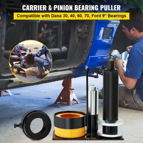 Carrier & Pinion Bearing Puller, Compatible with Dana 30, 40, 60, 70, Ford 9" Bearings, Pinion Puller Tool with 2 Clamshells, "