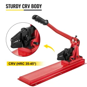 Bench Type Hand Swager, 24 "Bench Type Swaging Tool, Bench Type Crimper for 1/16" 3/32 "1/8" 5/32 "3/16", CRV (HRC 35-45 "