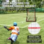 Lacrosse Rebounder for Backyard, 1524 x 2133.6 mm Volleyball Bounce Back Net, Pitchback Throwback Baseball Softball Return Train