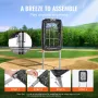 9 Hole Baseball Net, 21"x29" Softball Baseball Training Equipment for Hitting Pitching Practice, Heavy Duty Height Adjustable Tr