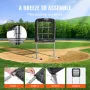 9 Hole baseballnet, 28 "x27" softball baseball træningsudstyr