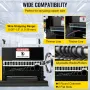 400W Electric Wire Stripping Machine, 1,5-38 mm bærbar