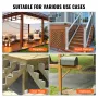 152.4x152.4 Post Base, 1Pcs Stainless Steel Adjustable Post Anchor Bracket(Internal 150 x 139.7), Adjustable Post Base for Pavil